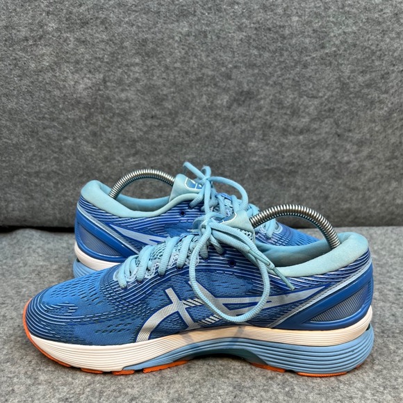 Asics Gel Nimbus 21 Women‎ Running Shoes Blue Orange Athletic Sneakers Size 11 - Picture 6 of 9